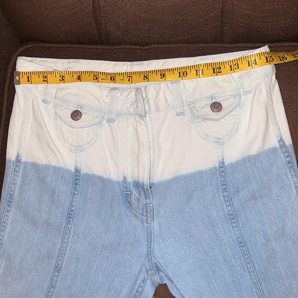 Ulla Johnson White and Light Blue Dye Jeans size 8 - Picture 5 of 8
